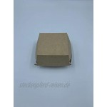 All Natural Burger Box Braun Weiß 11,5x10,5x8cm