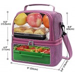 Lifewit Lunchtasche Mittagessen Tasche Thermotasche Kühltasche Isoliertasche Picknicktasche für Lebensmitteltransport 7L Rosa