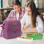 Lifewit Lunchtasche Mittagessen Tasche Thermotasche Kühltasche Isoliertasche Picknicktasche für Lebensmitteltransport 7L Rosa