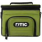 RTIC Day Cooler 6 grün weiche Seiten isolierte Tasche hält Eis den ganzen Tag kalt zwei Fächer auslaufsicher