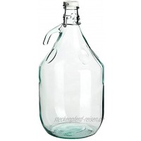 gouveo 6er Set leerer Glasballon mit Bügelverschluss 5 Liter zum selbst Abfüllen 5.000 ml incl. Flaschendiscount-Rezeptbroschüre