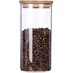 KKC Vorratsdose Glas Luftdicht Glasbehälter mit Deckel,Kaffeedose Luftdicht Glas 500g Vorratsdose für Kaffee,Kaffeebohnen,Müsli,Lebensmittel Aufbewahrung,Vorratsglas 1450 ML