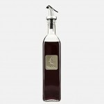 BoBoHome 1Pc Glassauce Essigöl Flasche Ölspender Behälter Soße Boote Gewürz Gewürzflasche Olivenölspender Küche-B