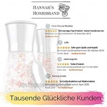 Hannah's Homebrand® Salz und Pfeffermühle mit Keramik-Mahlwerk härter als Stahl Salzmühle oder auch Gewürzmühle Ohne Gewürzinhalt deutsche Marke
