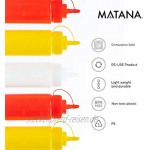 matana 6 Stück Soßenspender Squeeze Flasche BPA-frei 340 ml