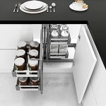 AIZYR Küchenblinde Ecke Ausziehbarer Regale Organizer 4 Regal Schieben Sie Das Pan Pot Rack Heraus Für 900-1000Mm Schrank
