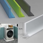 Shower Barrier Silikon Badezimmer Wasser Stopper Dusche Haltestreifen Blocker Tür Boden Dichtung Streifen Trockene Und Nasse Trennung Trennwand-Grau 70Cm