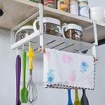 Unterschrank-Organizer-Regal Drahtkorb Multifunktions-Metalldraht-Hängekörbe mit Haken für Küche Speisekammer Schrank Bad
