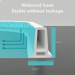 Wassersperre Badezimmer Wasser Stopper Trockene Und Nasse Trennung Duschbarriere Zusammenklappbare Bodenschwelle Wasserdamm Küche Halteband Weiß 80Cm