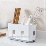 ZGQA-GQA Lixin Küchenregal aus Kunststoff Farbe: Weiß Größe: 22 x 12 cm Farbe: Weiß Größe: 22 x 12 cm