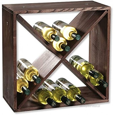 KESPER 69241 Weinregal aus Kiefernholz für 24 Flaschen 50 x 50 x 25 cm Weinflaschen-Regalsystem