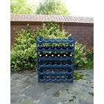 Lavigo Weinregal Flaschenregal für 36 Flaschen in anthrazit stapelbar Wand Keller Qualität Made in EU