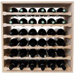 Schöne Modulare Weinregale in quadratischen Modulen die 60x60 cm messen und die Sie leicht verbinden können Kiefernholz 36 Flaschen