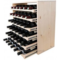 Schöne Modulare Weinregale in quadratischen Modulen die 60x60 cm messen und die Sie leicht verbinden können Kiefernholz 36 Flaschen