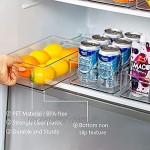 Aishces Karcore Kühlschrank Organizer 4er-Set Speisekammer Vorratsbehälter Kühlschrank Behälter aus PET Durchsichtig Aufbewahrungsbox für Küche,Speisekammer Schränke 1 Große 1 Mittel 2 Klein