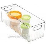 iDesign Cabinet Kitchen Binz Aufbewahrungsbox extragroßer Küchen Organizer aus Kunststoff lange Box durchsichtig