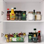 Kurtzy Große Aufbewahrungsboxen für Kühlschrank Küche Schränke 3 STK –Plastik Organizer 32,5cm Lang Ordnungssystem Transparent für Bad Speisekammer Schublade Gefrierschrank Aufbewahrung