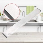 Magnet-Messerhalter Acogedor Multifunktions-Wandhalterung Edelstahl-Messerhalter Messerleiste Küchenutensilienhalter Werkzeughalter 31 cm