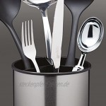 masterclass Küchenwerkzeug-Drehständer Master Class aus Edelstahl in Silber 25 x 25 cm