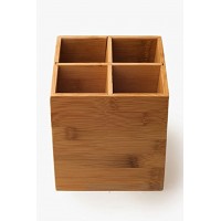Utensilienhalter Besteckständer Besteckhalter Aufbewahrungsbox aus Bambus Küchenutensilienkorb L 13,5 cm x B 13,5 cm x T 14,5 cm