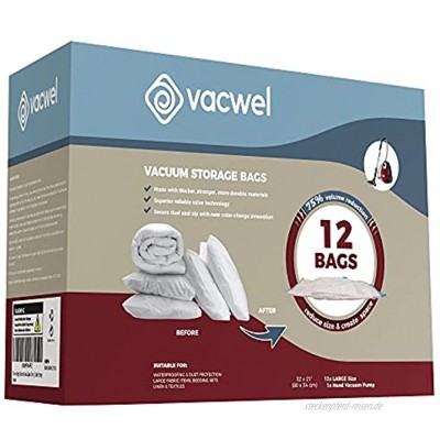 Vakuum-Aufbewahrungsbeutel für Kleidung Verpackung & Aufbewahrung Space Bags 12 x große Vakuum-Beutel