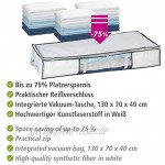 WENKO Vakuum Soft Unterbett-Box Polypropylen 105 x 15 x 45 cm Weiß