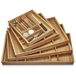 EICHE Besteckeinsatz für 80er Schublade z.B. Nobilia ab 2013 473 x 697 mm Holz-Schubladeneinsatz mit 7 Fächer ORGA-BOX III