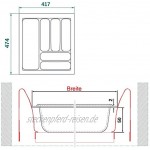 ORGA-BOX® I Besteckeinsatz Besteckkasten 417 x 474 mm für Blum Tandembox + ModernBox