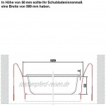 ORGA-BOX® II Besteckeinsatz Maxi für Nobilia 60er Schublade 462 x 509 mm BITTE MESSEN SIE IHR SCHUBLADENINNENMAß! silbergrau