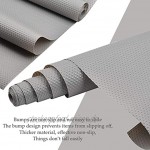 ATPWON Schubladenmatte Anti-Rutsch Matte Für Schubladen und Regale Wasserdicht Feuchtigkeitsabweisend 200 * 40cm 3 Rolle grau