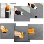 ATPWON Schubladenmatte Anti-Rutsch Matte Für Schubladen und Regale Wasserdicht Feuchtigkeitsabweisend 200 * 40cm 3 Rolle grau