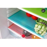 Musuntas 6pcs Kühlschränke Waschbare Kühlschrankmatten Küche Kühlraum Auflagen Platzieren Sie Matten-Antibakterielle Antifouling Mildew Feuchtigkeit