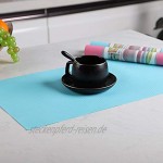 sinzau Schneidbare Schubladenmatte Wasserdicht und Feuchtigkeitsbeständig 150 × 30 cm Blau