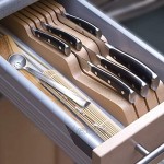 Wüsthof Schubladeneinsatz für 7 Messer 7270 aus hochwertiger Buche für Küchenmesser mit einer Klingenlänge bis zu 23 cm 4 kleine Messer 3 große Messer