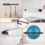 HIRALIY Küchenrollenhalter Schwarz ohne Bohren Papierhandtuchhalter Edelstahl Küchentuchhalter für Küche und Bad 33.5cm