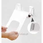Küchenrollenhalter Ohne Bohren 2 Set Einstellbar Magnetische Rollenhalter aus ABS Plastik Universal Papierrollenhalter