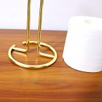 Toilettenpapierhalter vertikaler Papierhandtuchhalter Küchenpapierhalter Aufbewahrungsregal freistehend Papierhandtuchhalter Gold