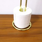 Toilettenpapierhalter vertikaler Papierhandtuchhalter Küchenpapierhalter Aufbewahrungsregal freistehend Papierhandtuchhalter Gold