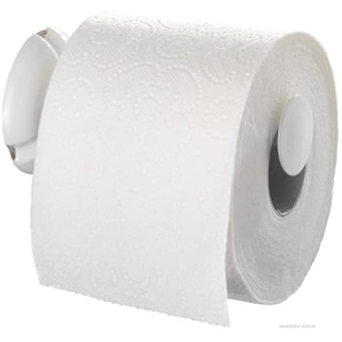 WENKO Super Loc WC-Rollenhalter mit Wandhalter Kunststoff weiß
