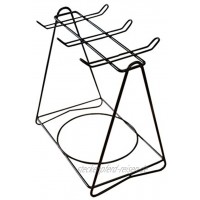 BESTonZON Tassenhalter Dreieck Becherhalter Metall Tassenbaum Display Stand Tee Tasse Becher Organizer für 6 Kaffeetasse Schwarz