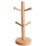 BSTCAR Tassenhalter Holz Kann 6 Tassen Halten Cup Rack Tassenständer Höhe: ca. 31cm