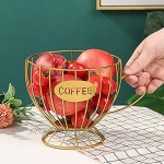 Kaffeebecher Mehrzweck-Eisen großes Fassungsvermögen Geschenk Kaffeekapselhalter Café-Aufbewahrungsrahmen Gold Größe: Teetasse