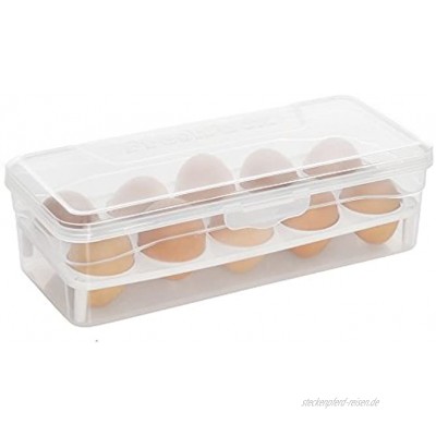 Ei Box transparent Aufbewahrungsbox Lebensmittel Zimmer Kühlschrank Aufbewahrungsbox Kunststoff Eierablage Aufbewahrungsbox Ei Rack 26.5 * 12.5 * 7.5cm