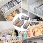3 Stück Weiß Unterwäsche Aufbewahrungsbox mit Fächern Schubladen Kleiderschrank Veranstalter Unterwäsche Aufbewahrungsboxen für BHS Socken Unterhosen Und Krawatten