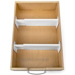 Dream Schublade Organizer-Set weiß 2Stück gefedert Schublade Trennwände