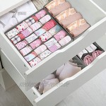 Hansiro Faltbare Aufbewahrungsbox für Unterwäsche und Socken 8er-Set stapelbarer Organizer für Schublade Kleiderschrank