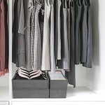 Hansiro Faltbare Aufbewahrungsbox für Unterwäsche und Socken 8er-Set stapelbarer Organizer für Schublade Kleiderschrank