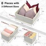 InnoGear Aufbewahrungsbox Schublade Organizer Kleiderschrankschubladen Divider für für Unterwäsche Socken BHS8 Set