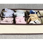 Nifogo Schrank Kleiderschrank Organizer 4 Stück Schubladen Ordnungssystem Aufbewahrungsbox Stoff Faltbar Aufbewahrungsboxen Unterwäsche Socken Krawatten Organizer Drawer Divider