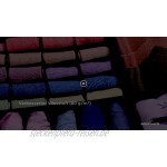 SONGMICS Aufbewahrungsbox für Unterwäsche Schubladen-Organizer Faltbare Stoffbox für Socken BHS und Krawatten Faltbox für Kleiderschrank 3er Set grau RTUS04G